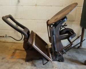 Antique Kelseys 9&#034; x 13&#034; Excelsior Cast Iron Printing Press. W/printing plates.