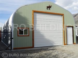 DuroSPAN Steel 30x34x14 Metal Garage Home Shop DIY Building Kit Open Ends DiRECT