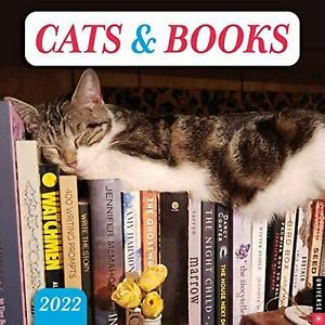 Cats &amp; Books 2022 Wall Calendar