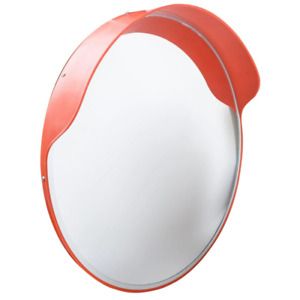 24 in. Round Convex Safety Mirror with Shatter Resistant Lens for Indoor or Outd