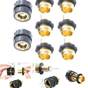 No-Leaks Pressure Washer Garden Hose Quick Connect Set , 6 Male Connects + 2 ...