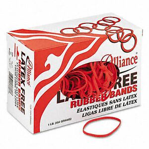 Alliance ALL-37336 Latex-Free Orange Rubber Bands, Size 33, 3.5 x .13&amp;#4