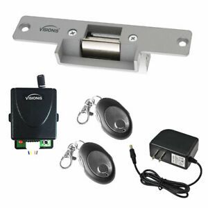 Visionis FPC-7461 Electric Strike Fail Safe Kit with Wireless Receiver + Remote