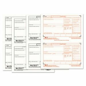 Tops W-2 Tax Form, Four-Part Carbonless, 50 Forms/Pack (TOP22990)