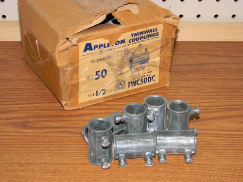 47 new appleton twc50dc pressure cast thinwall coupling 1/2&#034; opened box for sale