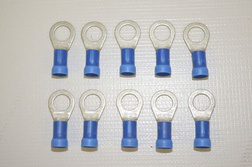 (10) insulkrimp ring tongue terminal 6 awg wire p/n: 19071-0207 (c3) for sale