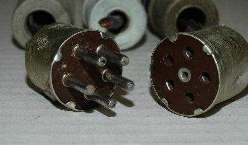 4 sets Vintage Cinch 5-pin Plug  (4 male + 4 female)