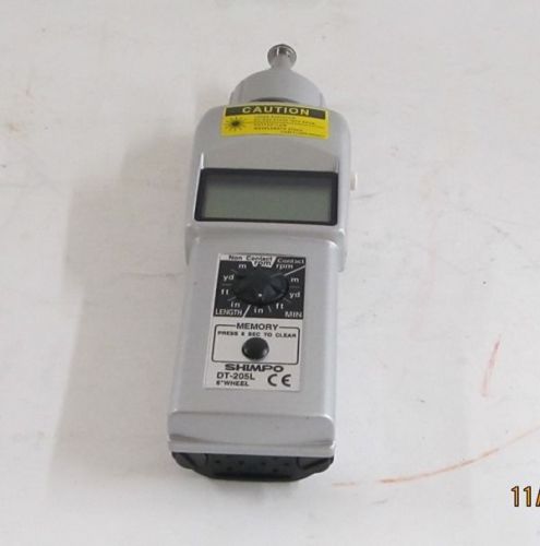 Shimpo dt-205l hand tachometer for sale