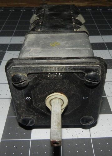 GENERAL ELECTRIC GE AMMETER TYPE SBM SWITCH 10AA013