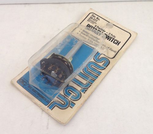 NEW! GC 5-POSITION - 2-POLE ROTARY SWITCH - 35-377
