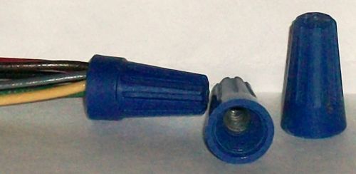 200 blue wire twist nuts 16-22 ga electrical connectors free shipping for sale