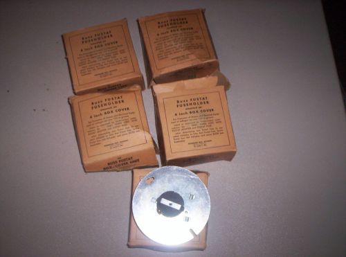 Lot of 5: Buss Fustat Fuseholder 4&#034; Box Cover Type SOX