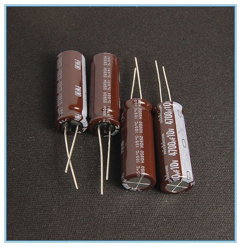(10pcs) 4700uf 10v electrolytic capacitor 10v47000uf nichicon pw low lmpedance for sale