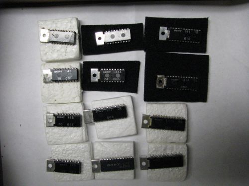 12 PCS NEW SONY IC LOT PART NUMBERS 145, 133A, 187, 177C, 177B, 137A, 131A, 141