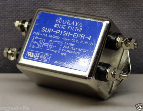 Okaya SUP-P15H-EPR-4 General Purpose Noise Filter New 15A