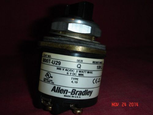 Allen Bradley 800T-U29 Potentiometer (GUC-No Box)