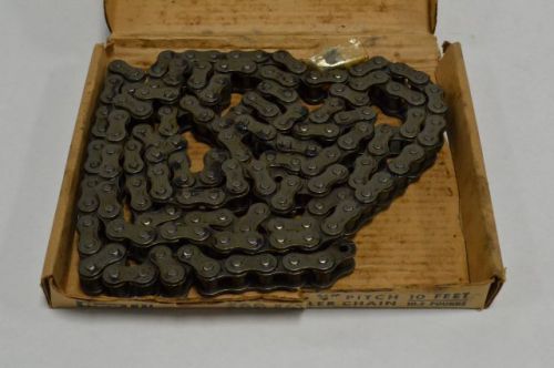 New rexnord #60 rex ansi rivet riveted 3/4 in pitch 10ft roller chain b247509 for sale