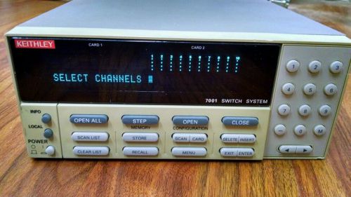 Keithley 7001 Switch System 80-Channel w/  7037-D Card