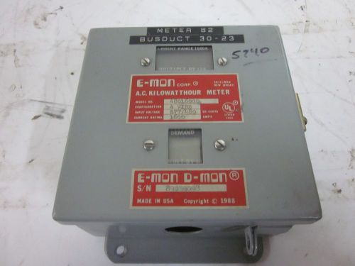 E-Mon D-Mon A.C. Kilowatthour Meter Model 4801600D 4 Wire -Parts or Repair-