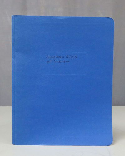 Sentron 2001 pH System Operation Manual, Software Revision 7