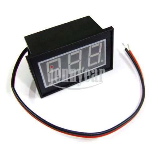 Waterproof Digital Voltmeter 4.5-30V Red LED 12/24V Car Motorcycle Power Monitor