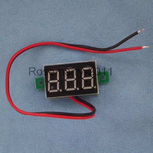 Mini 3 digital 0.36&#034; led dc 3-30v blue volt voltage meter voltmeter self-power for sale
