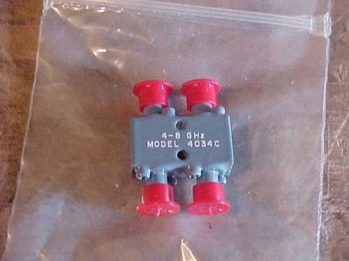 NARDA DIRECTIONAL COUPLER M# 4034C NEW 4 TO 8 GHZ