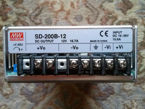Meanwell sd-200b-12 dc to dc converter for sale