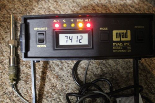 nyad 160 hygrometer with 2 probes, cases, valve, fittings, keys
