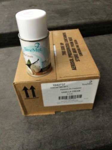 TIMEMIST 1042737 Premiun Air Freshener Refill,5.3 oz,Vanilla,contains12cans