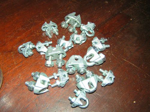 Small heavy duty cable clamps / 15 total,10 small and 5 big / compare 3.49 each for sale