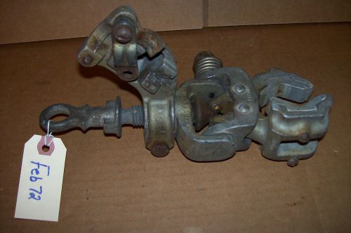 HUBBELL CHANCE All Angle Ground Clamp Electrical Lineman Connector FEB72