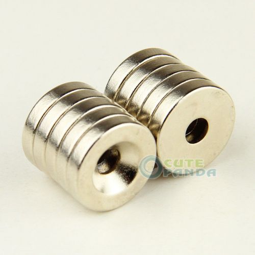 10pcs d.15x3mm hole:3mm super strong rare earth neo neodymium disc magnets n35 for sale