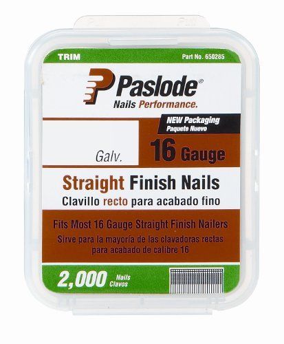 Paslode 650283 1-1/2-Inch by 16 Gauge Galvanized Straight Finish Nail (2 000 Per