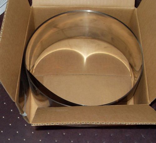 Stainless steel shim .015  x 3.75&#034; x 218&#034;  about 18ft diamond square edge for sale
