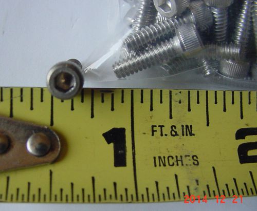 6 32 x 1/2 stainless socket head cap screw 240 new free ship for sale
