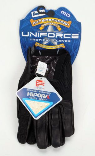 Franklin Uniforce Cut &amp; Pathogen Kevlar &amp; Hipora Lined Tactical Gloves MED