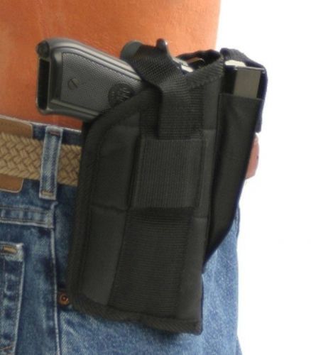 Black Side Holster For Smith &amp; Wesson 40,9mm With Tactical Light