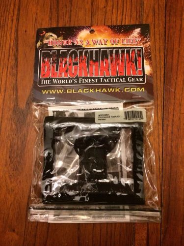 Blackhawk 90id02bk neck id badge holder black concealed permit free shipping for sale