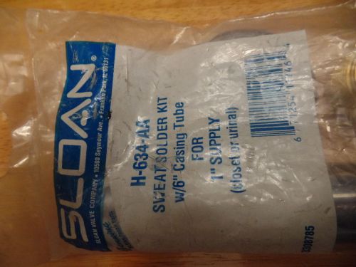 SLOAN H-634-AA SWEAT SOLDER KIT W/6&#034; CASING TUBE FOR 1&#034; SUPPLY  SET OF 2