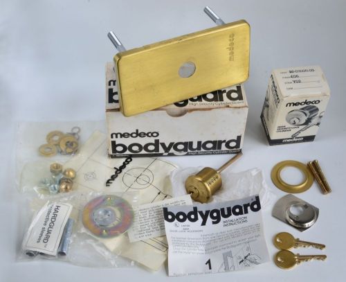 Medeco bodyguard high security cylinder guard w/lock &amp; keys (new) 866m for sale