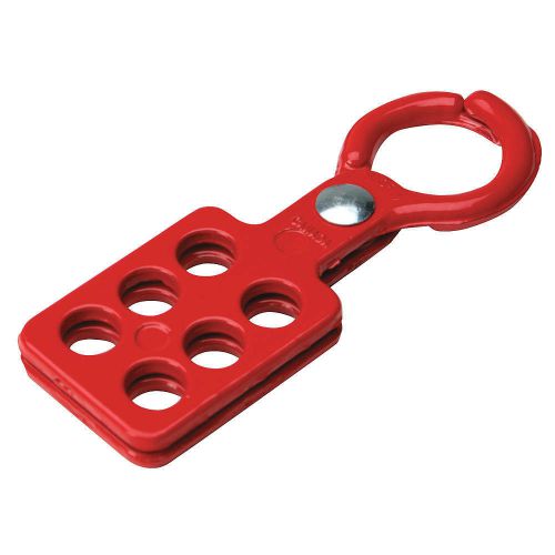 Lockout hasp, standard, 6 lock, red 105720 for sale