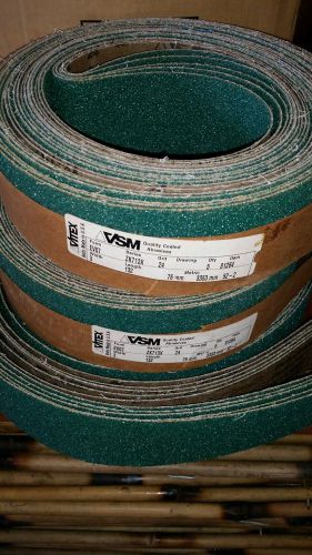 Vsm ev07 zk713x sanding belts 3 x 132  grit 24 qty 25 for sale