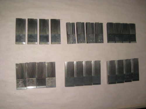 J&amp;L THREAD CHASERS, LOT OF 8 SETS OF CHASERS FOR 21 &amp; 23 J&amp;L DIE HEAD,