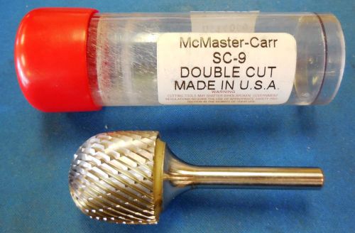 McMaster-Carr SC-9 Pro Quality Double Cut Carbide Cylindrical Radius End Burr