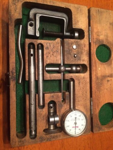 Vintage Starrett Dial Test Indicator #196 (Kit) in Original Wooden Box