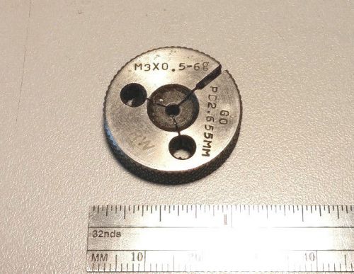 M3 x 0.5 6G GO THREAD RING GAGE MACHINE SHOP INSPECTION TOOLING M 3 6 G .5