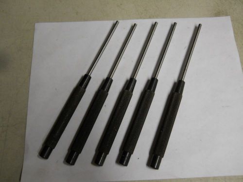 Starrett  #248 Drive Pin Punches 5 pieces.  3/16&#034; dia.   New