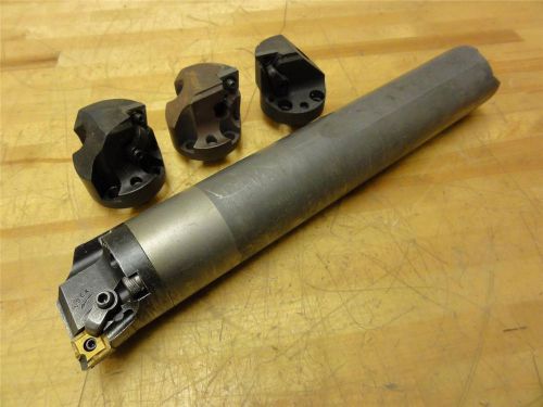 Solid carbide kennametal 1-3/4&#034; x 9&#034; boring bar, removable insert heads for sale