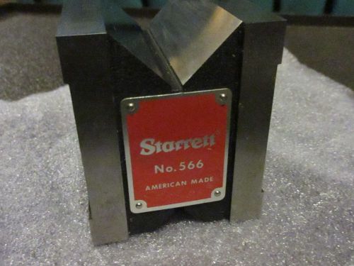 Starrett No 566 Magnetic V Block Made In USA Inspection Grinder Machinist